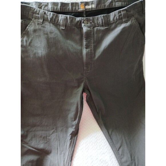 Carhartt Relaxed Fit Jean Pants Mens Size 48x32 Gray Cotton Full Lined Cargo - Picture 4 of 16